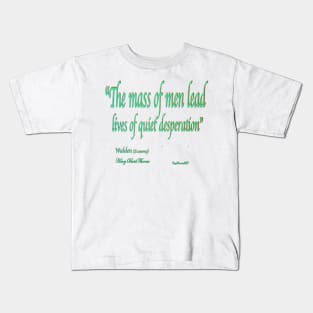 Walden Pond quote Kids T-Shirt